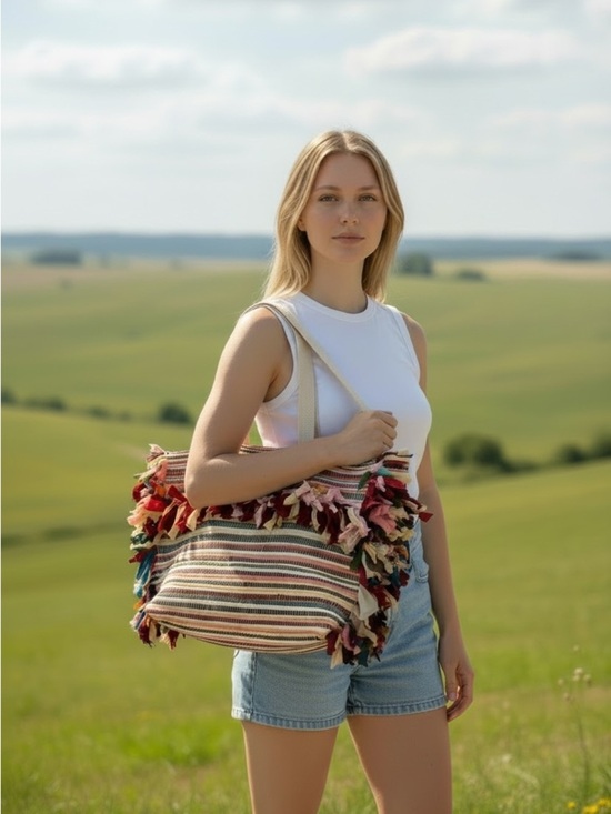 Raj Handbags - Raj for Anthropologie Colorful Guatemala Tote XL